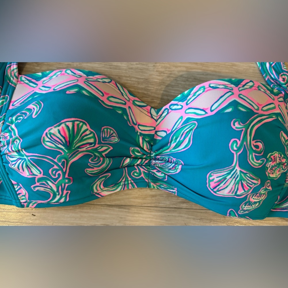 Lilly Pulitzer Blue and Pink Bikini - Picture 3 of 8